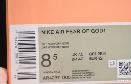 Nike God 1 Air AR4237-005 Black of Fear Triple 0518